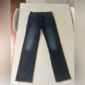 American Eagle Jeans Mens 29x32  Relaxed Straight AirFlex Stretch Dark Wash